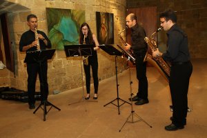 Cyprus : A music evening with the EUC Sax Quartet II under the stars