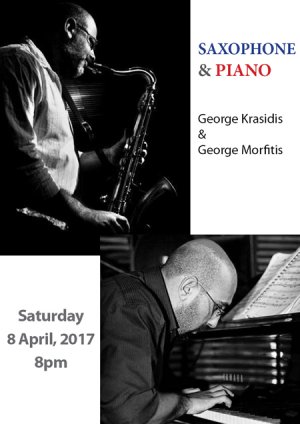 Cyprus : Jazz Music Concert with saxophone and piano