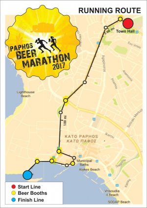 Cyprus : 1st Paphos Beer Marathon
