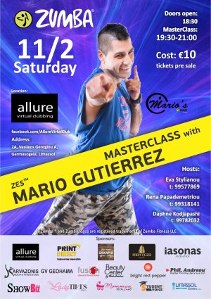 Cyprus : Zumba party with Mario Gutierrez