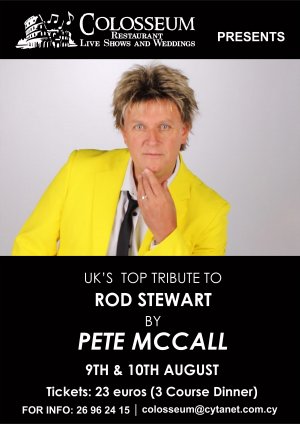 Κύπρος : Αφιέρωμα στον Rod Stewart με τον Pete McCall