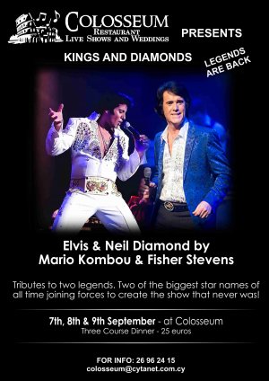 Cyprus : Tributes to Neil Diamond and Elvis Presley