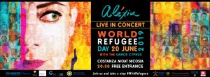 Cyprus : Alexia Concert - World Refugee Day