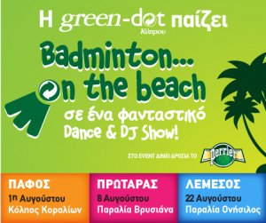 Cyprus : Green Dot - Badminton on the Beach (Paphos)