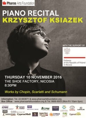 Cyprus : Piano Recital with Krzysztof Ksiazek
