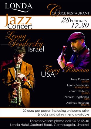 Cyprus : Lenny Sendersky & Tony Romano