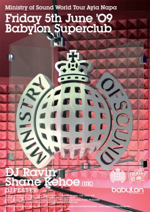 Κύπρος : Ministry of Sound - DJ Ravin & Shane Kehoe