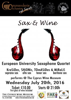 Cyprus : Sax & Wine