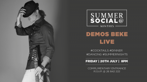 Cyprus : Summer Social with Demos Beke Live!