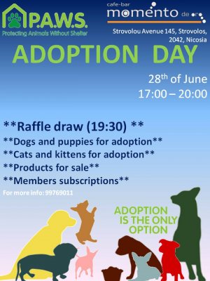Cyprus : Adoption Day and Raffle Draw by P.A.W.S.