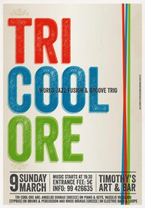 Cyprus : Tricoolore, World Jazz & Groovy Trio