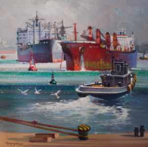 Cyprus : Papanelopoulos Giannis - The Ships of Piraeus port