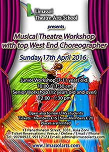 Cyprus : Musical Theatre Workshop with Top West End Choreographer