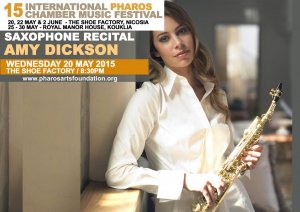 Cyprus : Saxophone Recital with Amy Dickson 