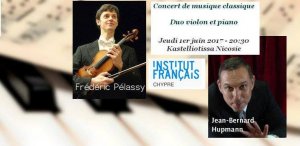 Cyprus : Frédéric Pélassy (violon) & Jean-Bernard Hupmann (piano)
