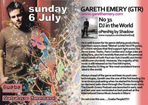 Cyprus : Gareth Emery (31st best DJ in the world)