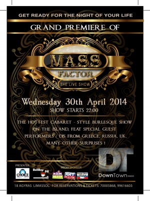 Cyprus : Mass Factor - Live Burlesque Show