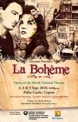 Cyprus : La boheme - Pafos Aphrodite Festival 2010