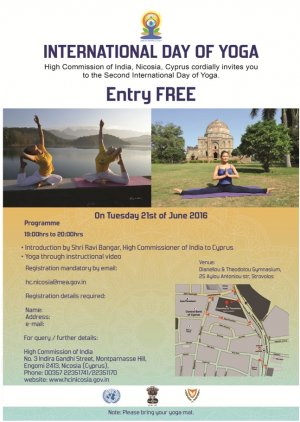 Cyprus : International Yoga Day 2016