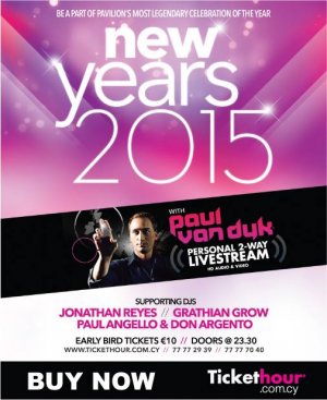 Cyprus : NYE - Live streaming with Paul Van Dyk