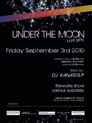 Cyprus : Under The Moon boat party